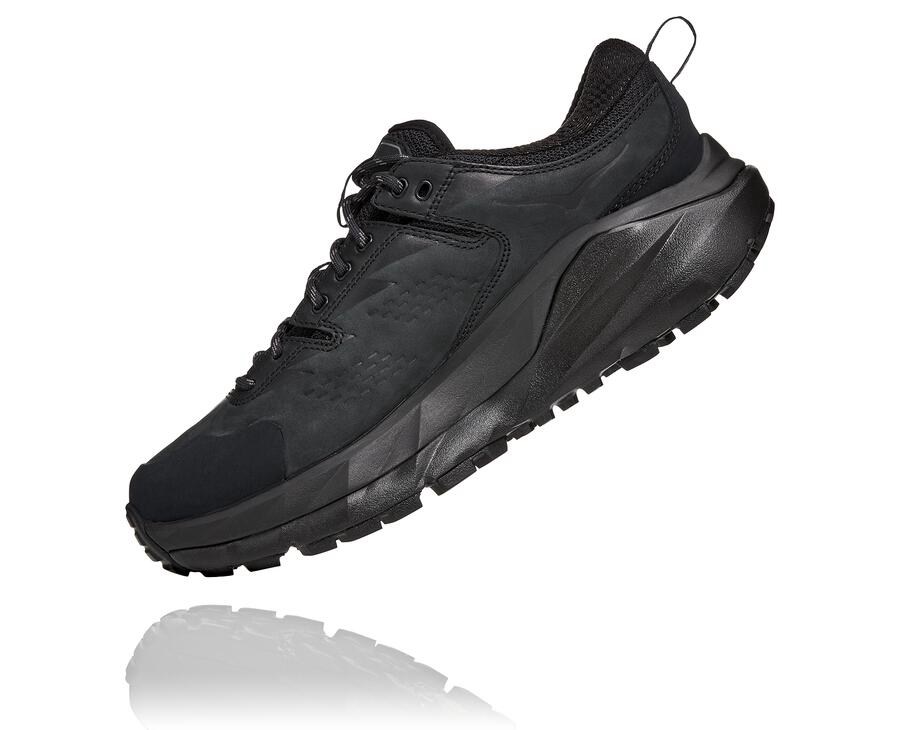 Hoka Australia One One Kaha Low GORE-TEX - Mens Trail Shoes Black - OGXKA-9287